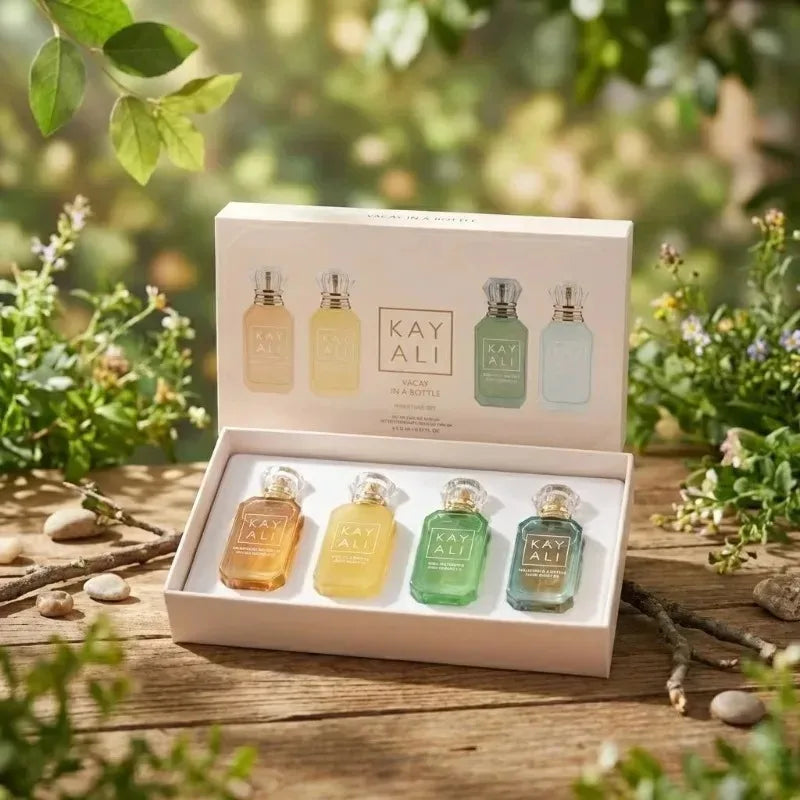 4x10ml KAYALI Unisex Eau De Parfum Set Long Lasting Floral Fruity Musk Vanilla Royale Mini Travel Perfume Collection