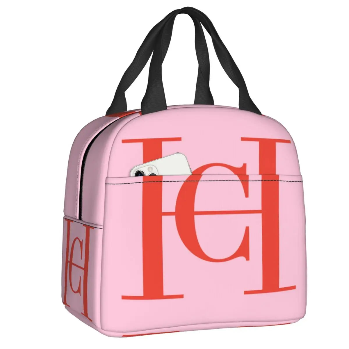 Custom C-carolinas Print Resuable Lunch Boxes Leakproof Herreraes Thermal Cooler Food Insulated Lunch Bag  Children Student