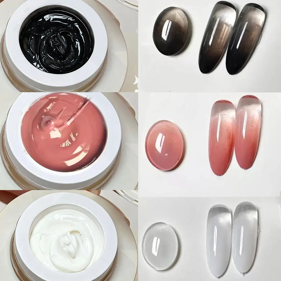 5ml Black Cushion Gradient Painting Gel Black Ombre Patting Gel Polish UV/LED Blush Blooming Aura Manicure Gel Nail Polish R$30@