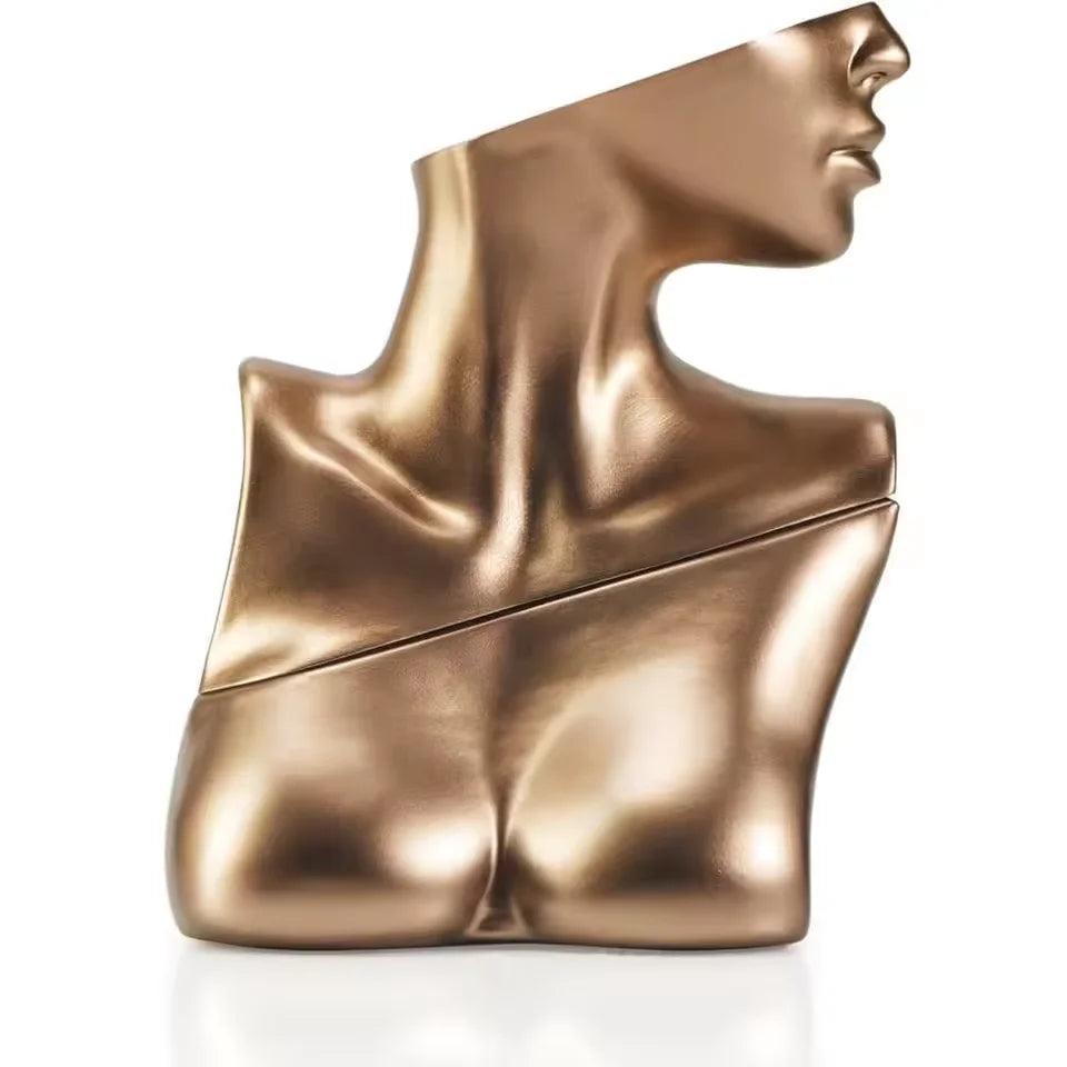 Eilish Eau de Parfum: Sculpted Gold Bust Bottle, Warm Gourmand Scent for Women
