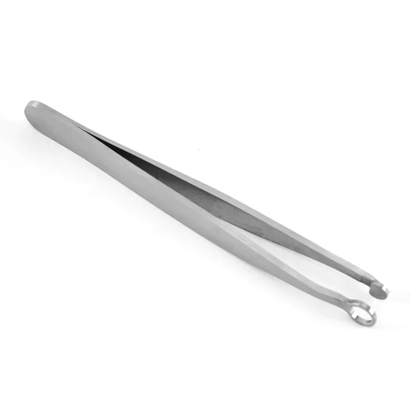 Universal Nose Hair Trimming Tweezers Stainless Steel Eyebrow Nose Hair Cut Manicure Facial Trimming Makeup Scissors Trimmer
