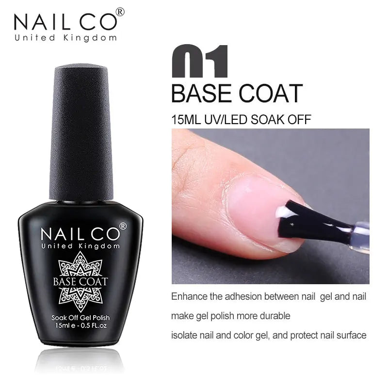 NAILCO 15ml Brown Nails Art Red Color Gel Nail Polish Semi-permanent UV Gel Polish Coffee Manicure Chocolate Hybrid Nail Varnish