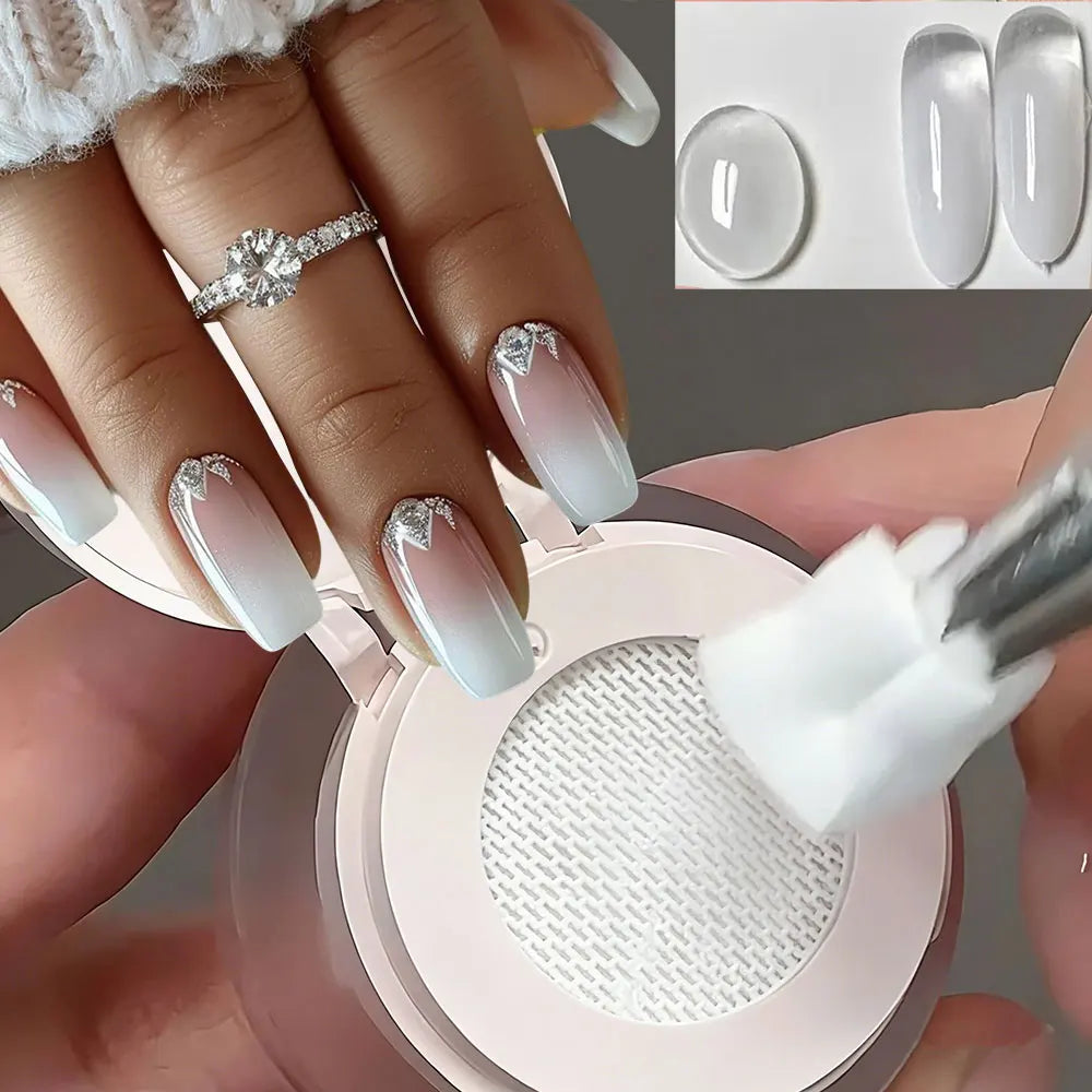 5ml Black Cushion Gradient Painting Gel Black Ombre Patting Gel Polish UV/LED Blush Blooming Aura Manicure Gel Nail Polish R$30@