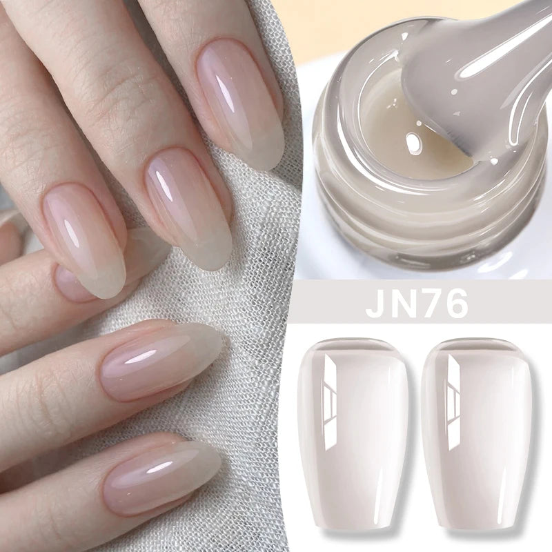 BORN PRETTY 83 Colors 10ml Jelly Nude Gel Nail Polish Autumn Amber Semi Transparent Manicure Soak off UV LED Nails Gel Varnish