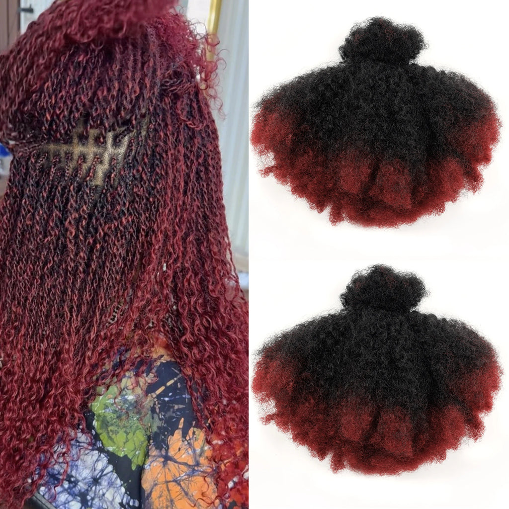 70g/pack #1B/BUG Very Soft Synethic Hair Bundles No Weft Semi-natural Hair Extensions for Twist, Braiding