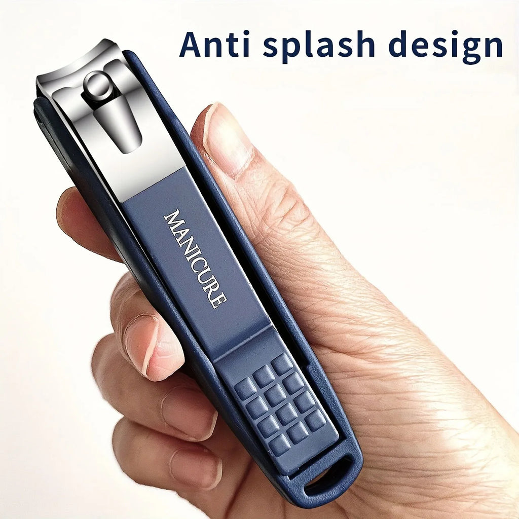 High-Quality New Splash-Proof Nail Clippers with a Hard Blade And a Nail Storage Box, Featuring an Attractive Design.