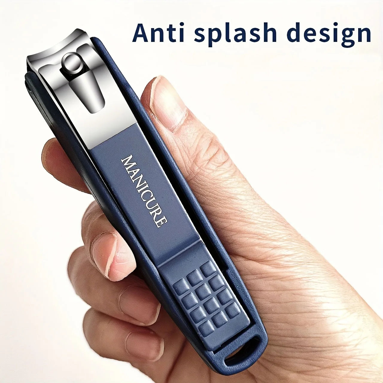 High-Quality New Splash-Proof Nail Clippers with a Hard Blade And a Nail Storage Box, Featuring an Attractive Design.
