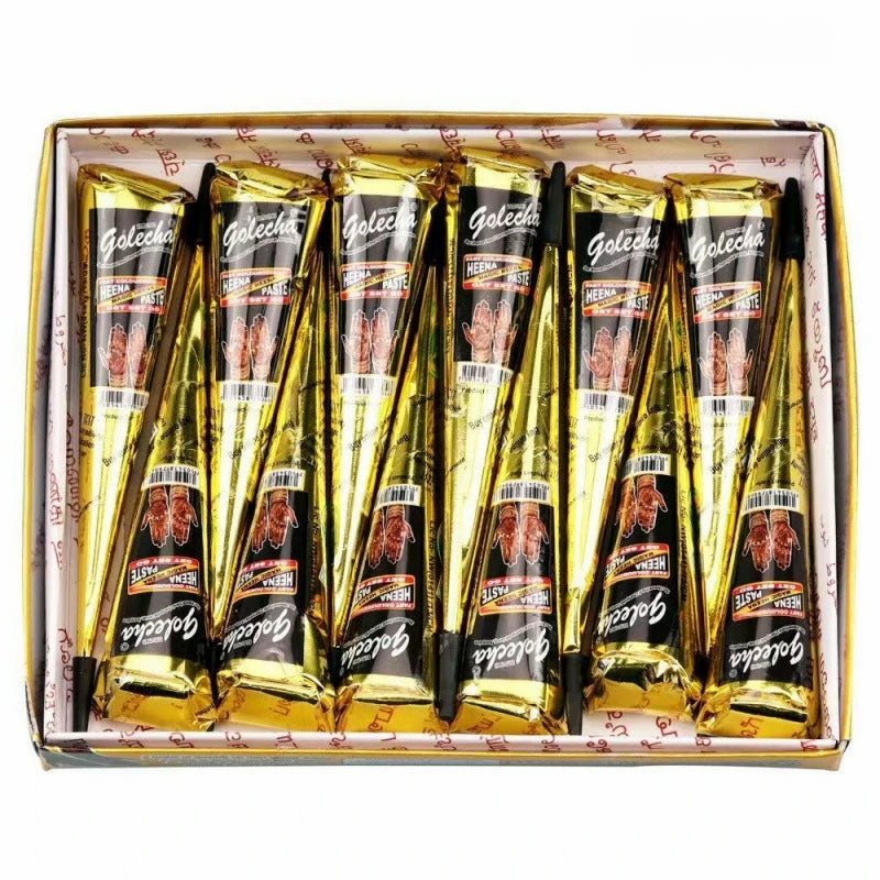 1/3/12pcs henna, brown, black, red, henna, temporary henna ,semi-permanent henna henna art