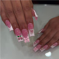 24 PCS Cherry Bow Nail Art