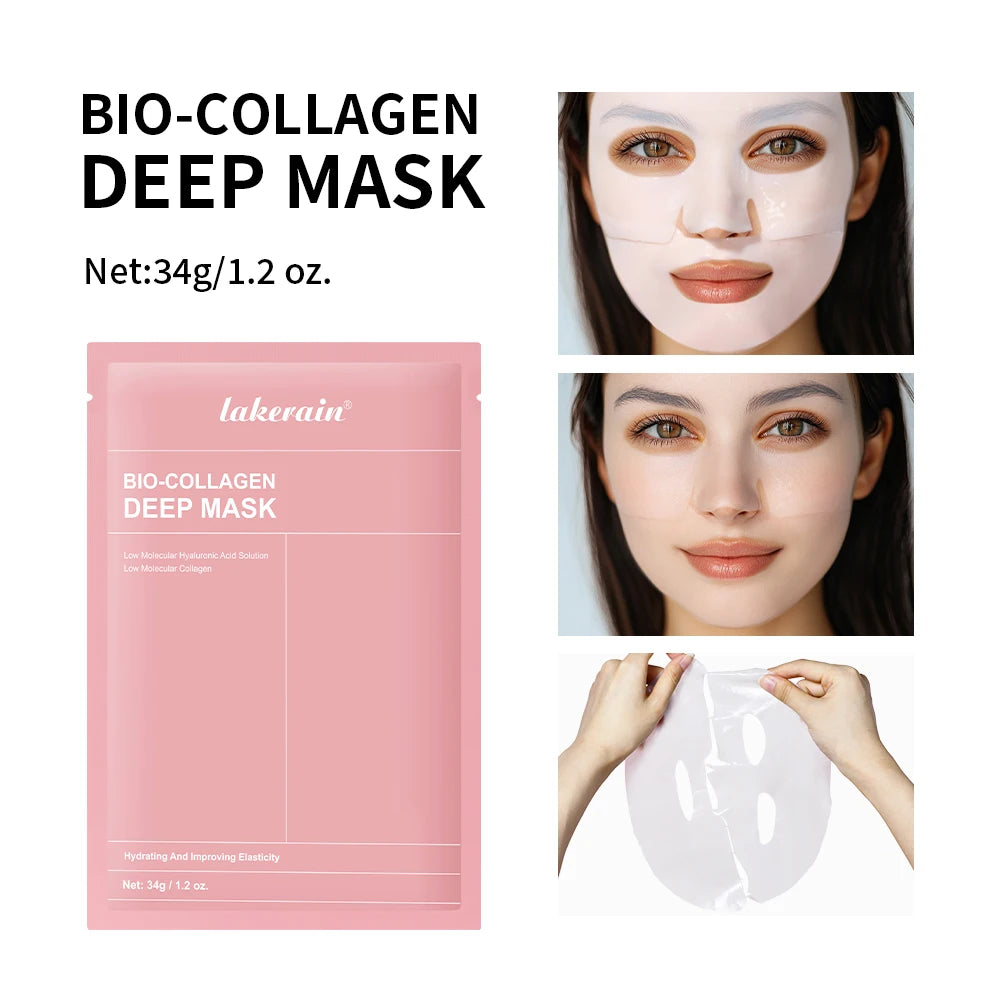 75ml Collagen Wrapping Mask Peel Off Mask & Brush Deep Hydration Moisturize Brightening Face Skin Facial Mask Skincare