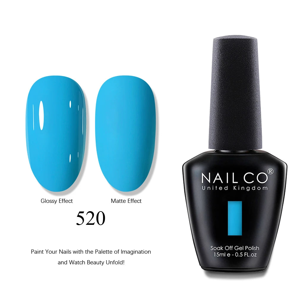 NAILCO 15ml Brown Nails Art Red Color Gel Nail Polish Semi-permanent UV Gel Polish Coffee Manicure Chocolate Hybrid Nail Varnish