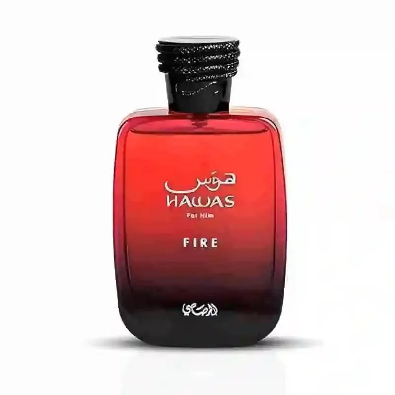 Perfume Rasasi Hawas Fire EDP 100ml for Men, Long-Lasting Fiery Scent, Masculine Fragrance Spray