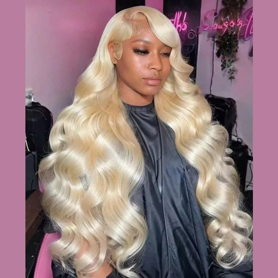 13x6 613 Hd Lace Frontal Wig Body Wave Human Hair Wigs 13x4 Blonde Lace Front Wig 200 Density PrePlucked Brazilian Wigs Original