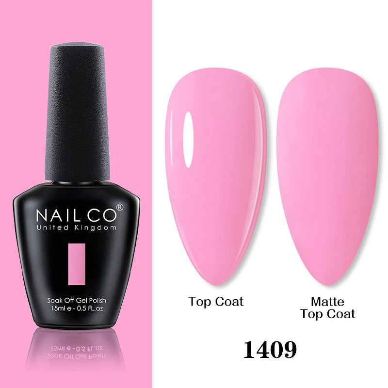 NAILCO 15ml Brown Nails Art Red Color Gel Nail Polish Semi-permanent UV Gel Polish Coffee Manicure Chocolate Hybrid Nail Varnish