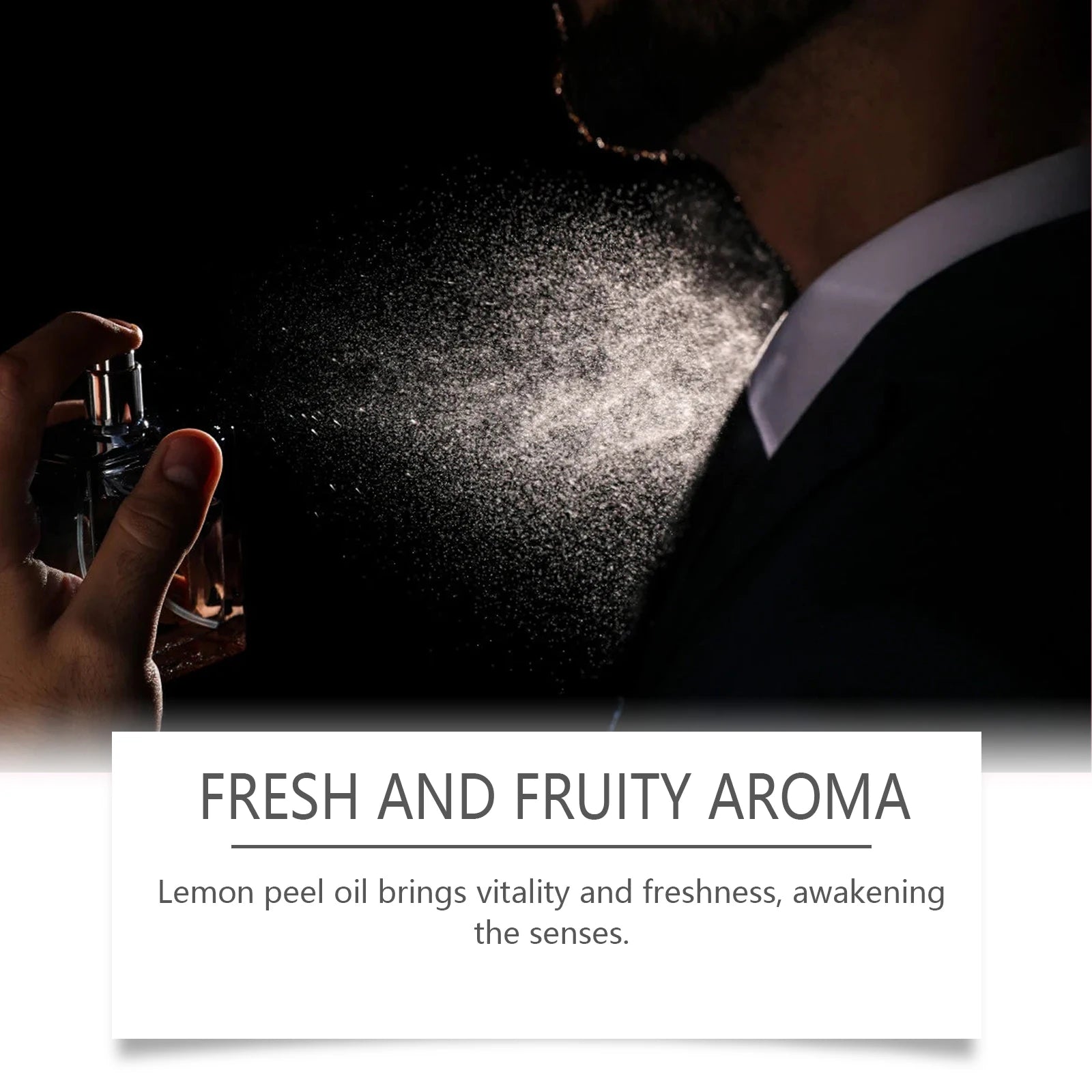 ROXELIS 50 ml Cardamom Lemon Eau de Parfum with a fresh captivating fragrance, blending aromatic cardamom and zesty lemon notes