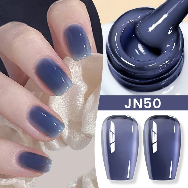 BORN PRETTY 83 Colors 10ml Jelly Nude Gel Nail Polish Autumn Amber Semi Transparent Manicure Soak off UV LED Nails Gel Varnish