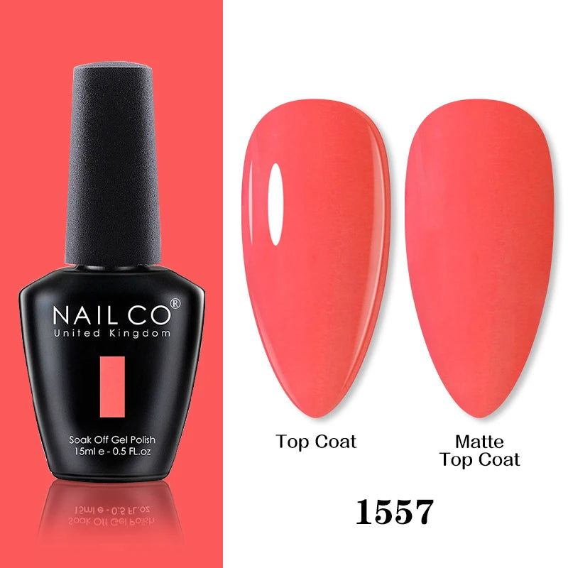 NAILCO 15ml Brown Nails Art Red Color Gel Nail Polish Semi-permanent UV Gel Polish Coffee Manicure Chocolate Hybrid Nail Varnish