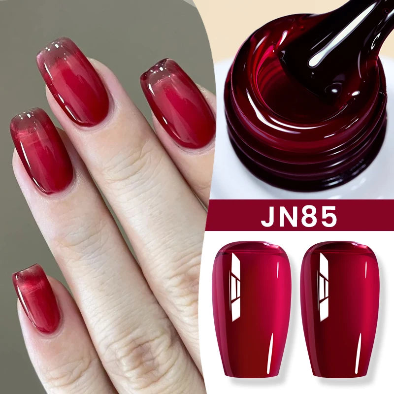 BORN PRETTY 83 Colors 10ml Jelly Nude Gel Nail Polish Autumn Amber Semi Transparent Manicure Soak off UV LED Nails Gel Varnish