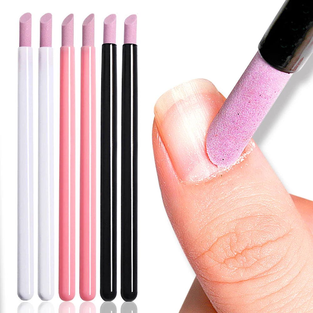 Quartz Stone Scrub Nail File Rods Cuticle Remover Dead Skin Remover Perfect Gift Lightweight Portable Handy Use Manicure Tools