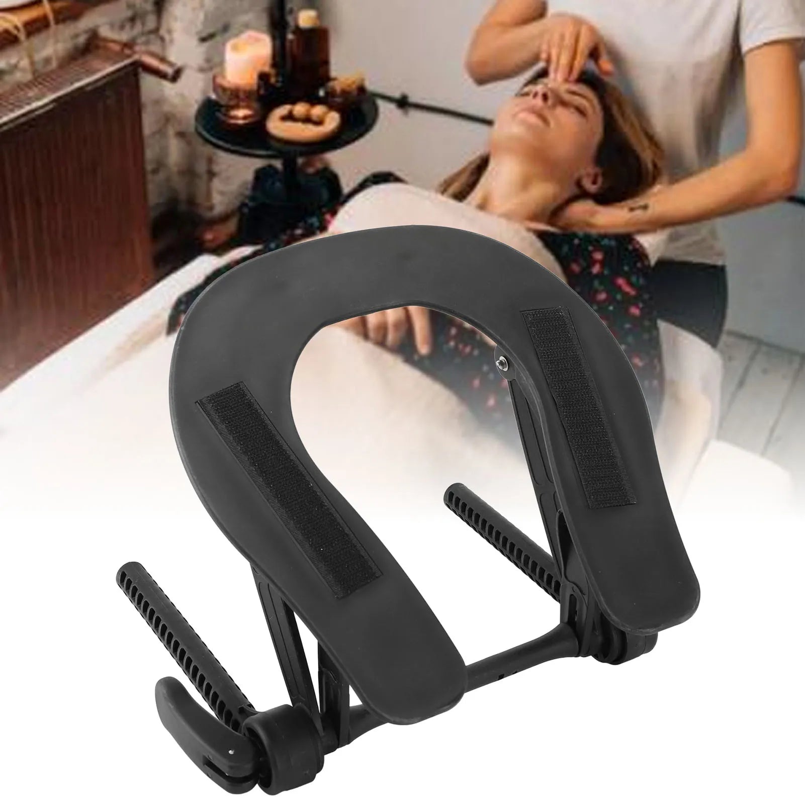 Massage Table Face Cradle Adjustable Decreases Face Pressure Massage Bed Chair Headrest Platform for Beauty Salon