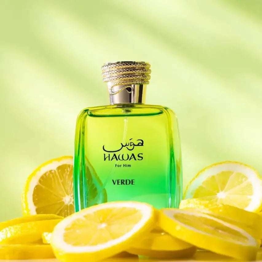 Rasasi Hawas Verde Men's EDP 100ml Business Versatile Fresh Perfume Lime Rosemary Patchouli Fragrance