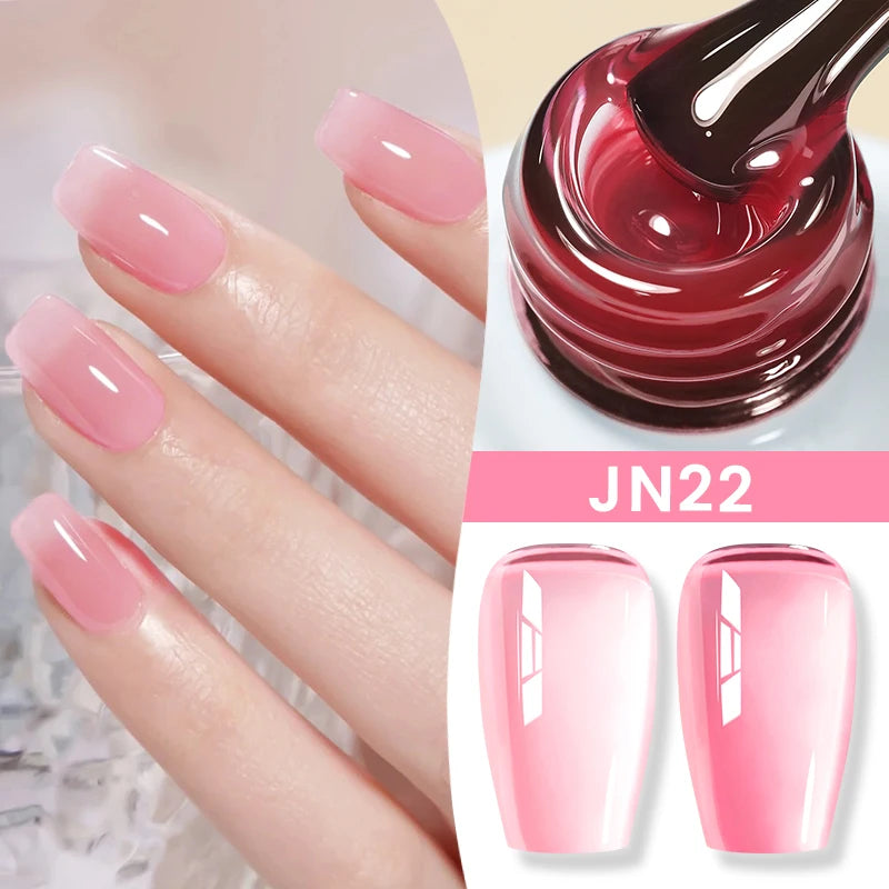 BORN PRETTY 83 Colors 10ml Jelly Nude Gel Nail Polish Autumn Amber Semi Transparent Manicure Soak off UV LED Nails Gel Varnish