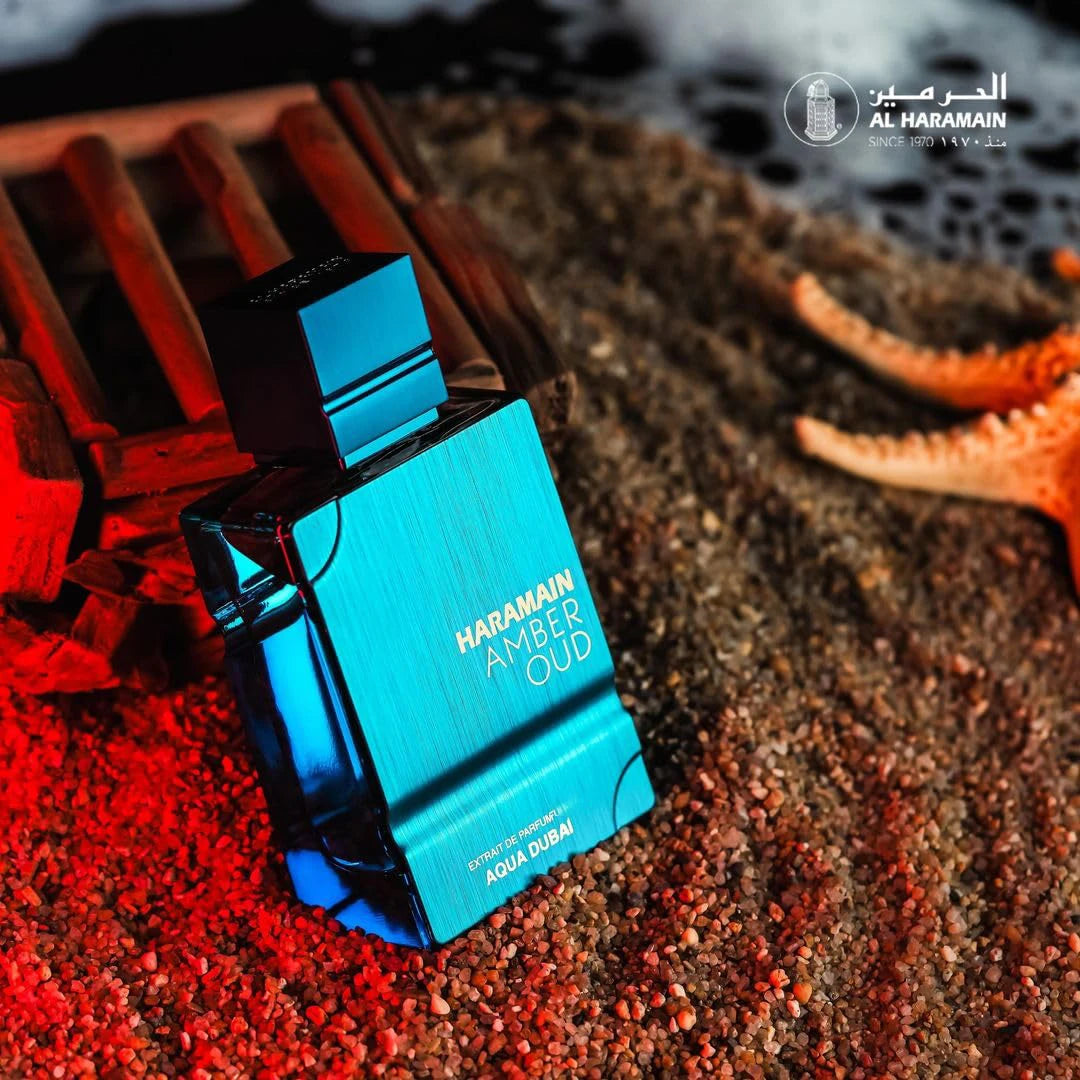 Al Haramain Amber Oud Aqua Dubai Eau de Cologne | Unisex, Long-Lasting | 2.0 oz