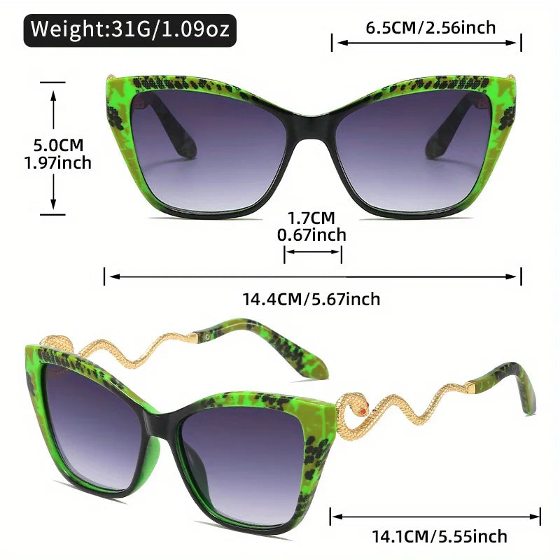 Stylish Decorative Eyewear for Streetwear, Parties, Casual Outfits, Streetwear Eyewear | Cateye Glasses | Waist Chain Detail