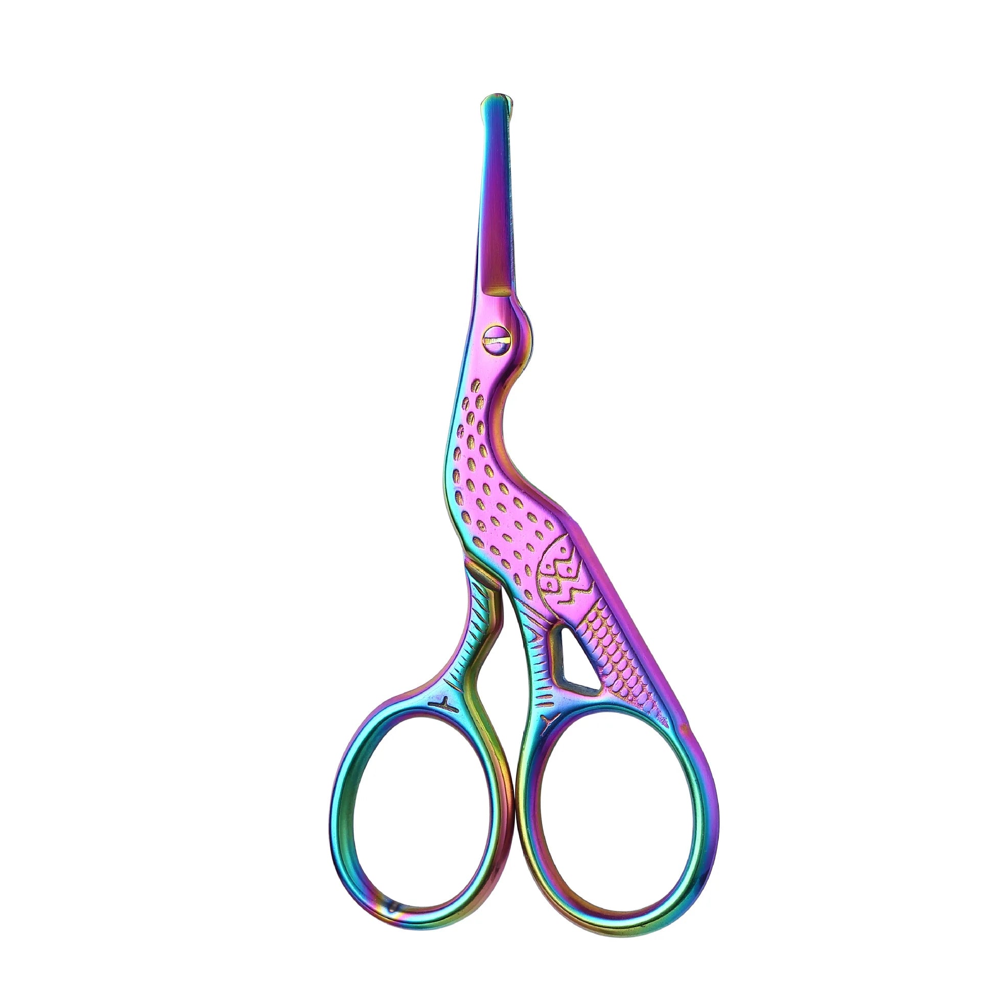 Facial Hair Scissors Rounded Professional Stainless Steel Mustache Nose Hair Beard Eyebrows Eyelashes Trimming Clippers