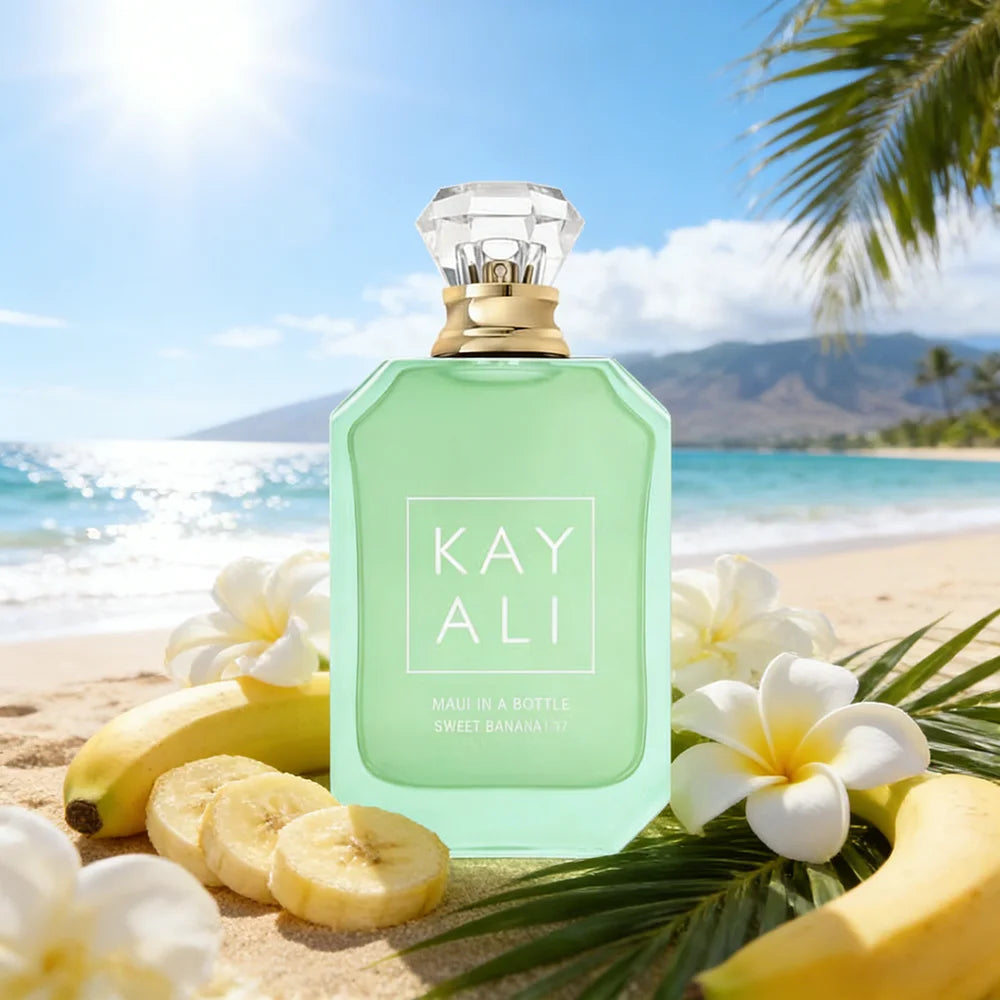 KAYALI | Maui In A Bottle Sweet Banana 37 Eau de Parfum | 100ml / 3.4oz Tropical Gourmand Perfume for Women | Sweet Banana, Coco