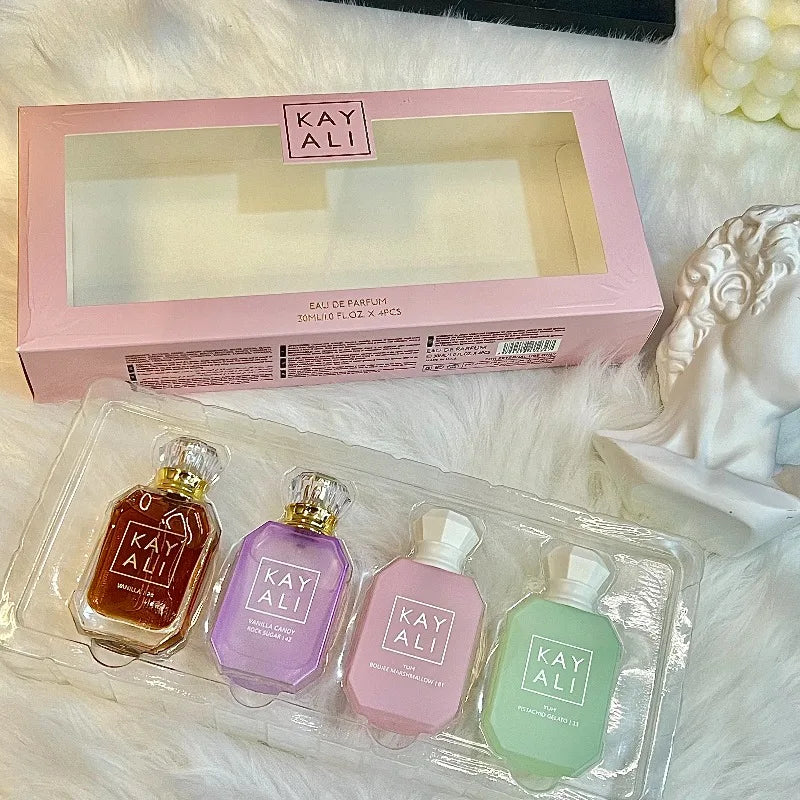 KAYALI Arabic Perfume Set 4x30ml Long Lasting Unisex Mini Fragrance Collection Sweet Vanilla Oriental Luxury Portable Travel