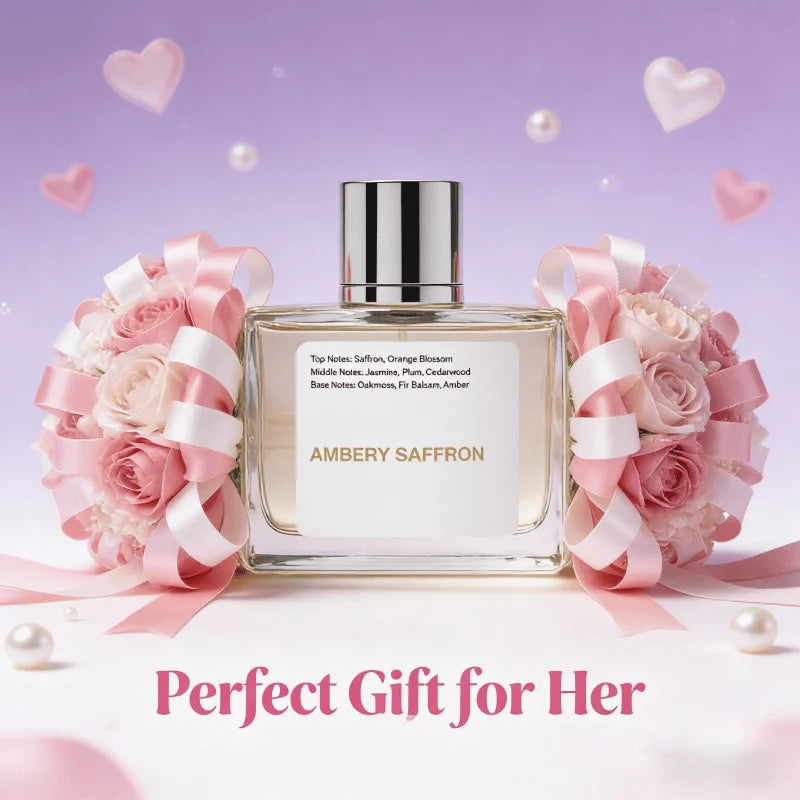 Dossier Ambery Saffron Eau De Parfum Inspired By MFK's B.accarat R.ouge 5.40 - Vegan, Unisex Perfume Spray - 3.4 Fl Oz (100ml)