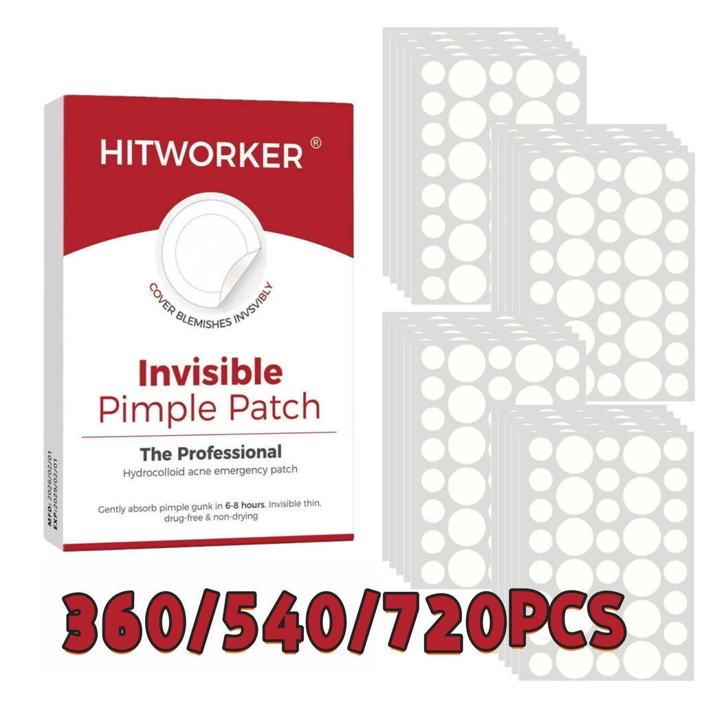 360/540/720PCS Day & Night Acne Patches for Face, Covers Zits & Blemishes, Safe & Gentle, Lightweight & Comfortable