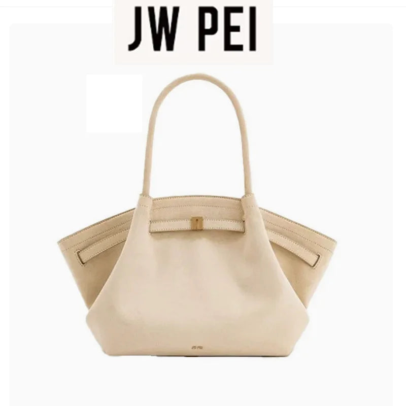 JW PEI HANA Tote Bag Dumpling Bun Women's Shoulder Crossbody Bag High Quality Handheld  Bag Women'sMedium Faux Suede