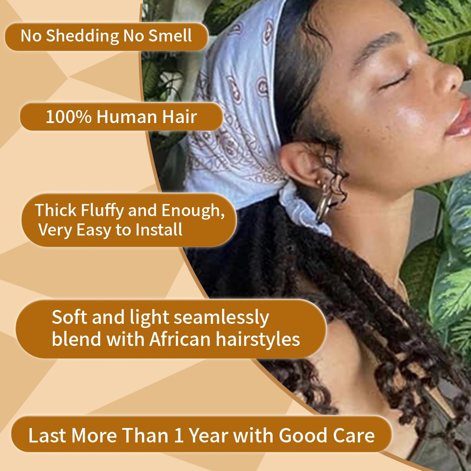 20 Strs/Pack ANNA 6-30" 0.6cm # 1B/30 Remy Hair Locs Extensions Dreadlocks Styles Brazilian Lisa Locs for Beginners
