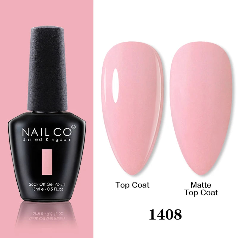 NAILCO 15ml Brown Nails Art Red Color Gel Nail Polish Semi-permanent UV Gel Polish Coffee Manicure Chocolate Hybrid Nail Varnish