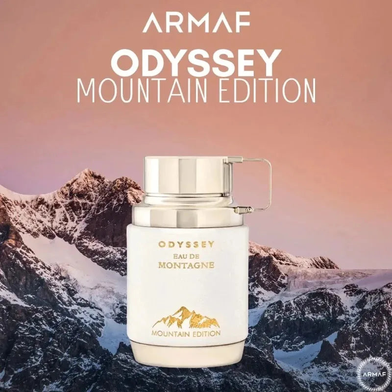 Armaf Odyssey Eau de Montagne Eau de Parfum 3.4 Ounce Lasting Oriental Vanilla Pheromones Perfume 100 ML Original Arab Perfumes