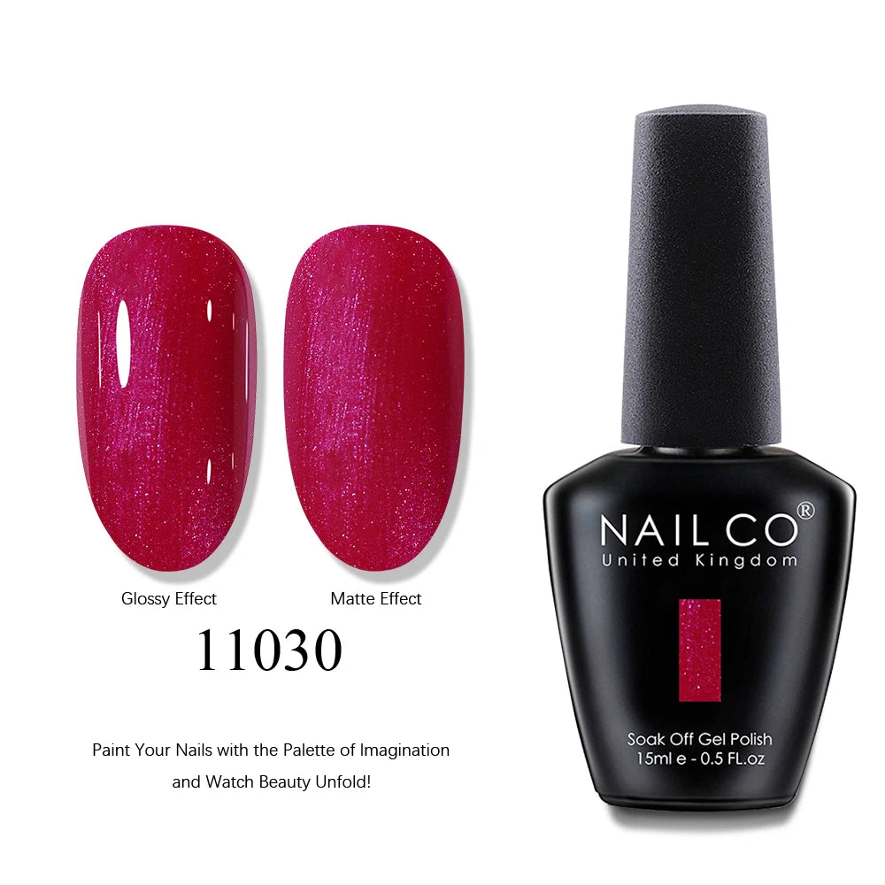 NAILCO 15ml Brown Nails Art Red Color Gel Nail Polish Semi-permanent UV Gel Polish Coffee Manicure Chocolate Hybrid Nail Varnish