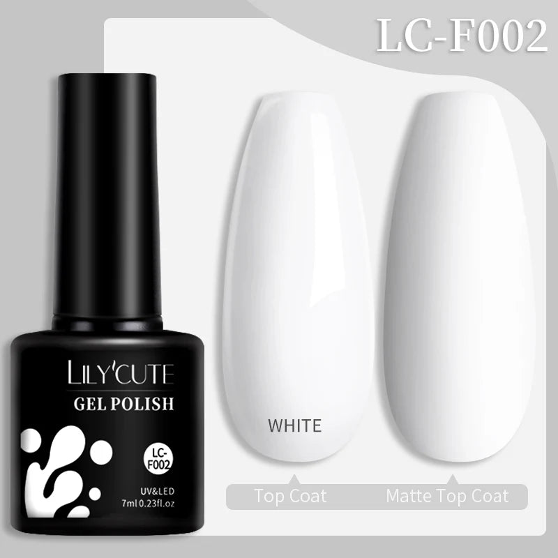 LILYCUTE 7ML Jelly Amber Gel Nail Polish Brown Crystal Translucent Dull Color Nail Art Gel Semi Permanent UV Gel Polish Varnish