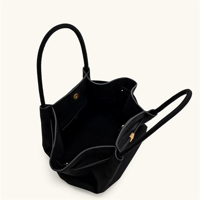 JW PEI Women's High Quality Vintage Dumpling Bag Black Faux Suede, Vegan Leather Crossbody Shoulder Tote Handbag for Everyday