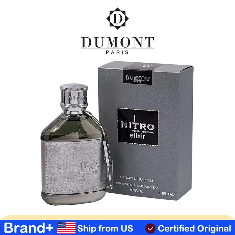 Dumont Nitro Elixir Pour Homme Extrait De Parfum for Men Long Lasting Luxury Fragrance Nitro Perfume for Men 100ML Cologne
