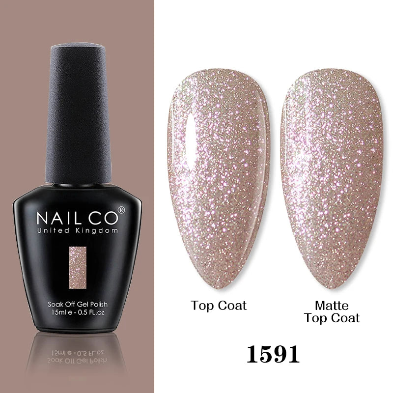 NAILCO 15ml Brown Nails Art Red Color Gel Nail Polish Semi-permanent UV Gel Polish Coffee Manicure Chocolate Hybrid Nail Varnish