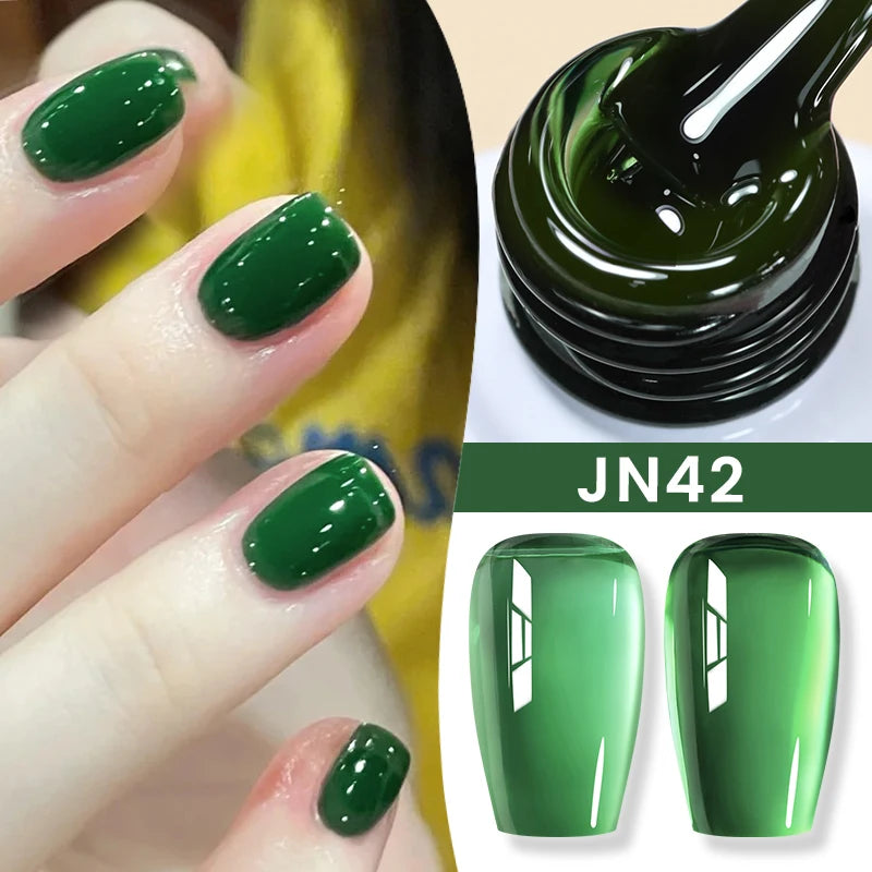 BORN PRETTY 83 Colors 10ml Jelly Nude Gel Nail Polish Autumn Amber Semi Transparent Manicure Soak off UV LED Nails Gel Varnish
