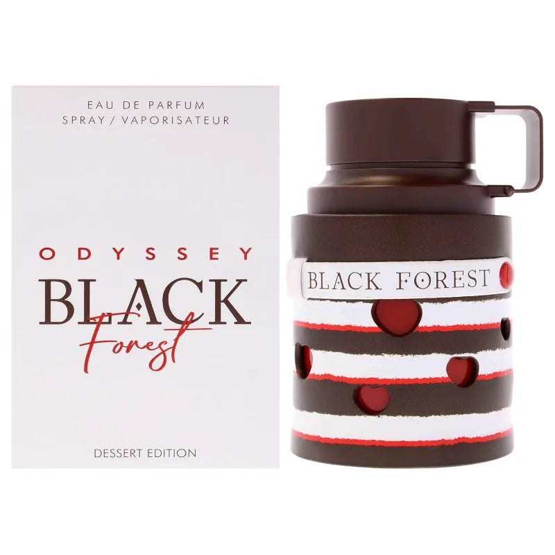 Armaf Odyssey Black Forest Eau de Parfum 3.4 Oz Original Arab Perfumes Lasting Oriental Vanilla Gourmand Unisex Cologne Perfume