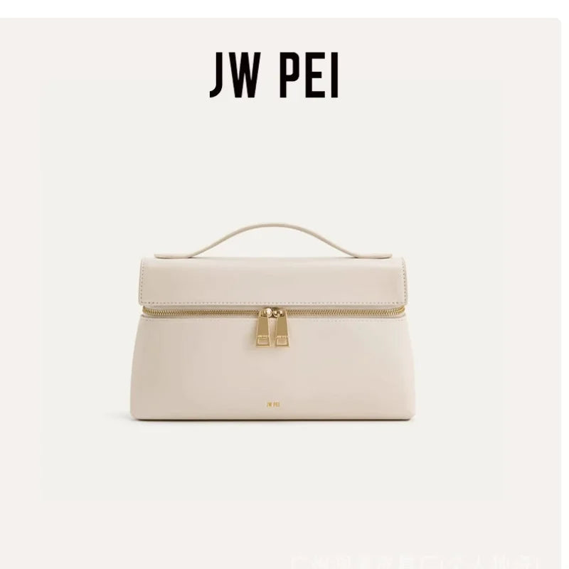 JW PEI Box Bag Thea Shoulder Bag French Women's Bag New Fashion Commuter Handbag Lunch Box Bag