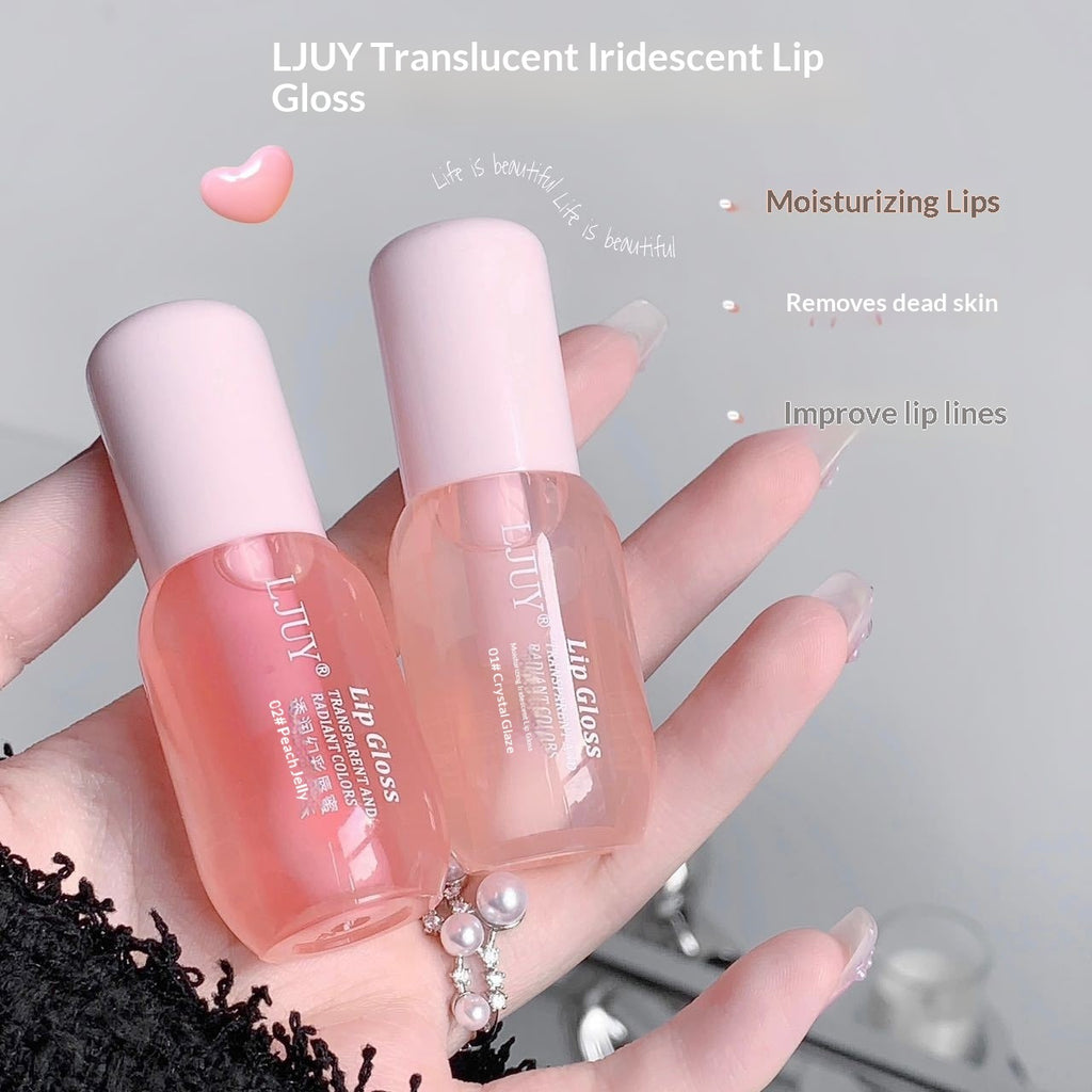 LJUY Lip Oil Translucent And Illusionary Color Lip Gloss Transparent
