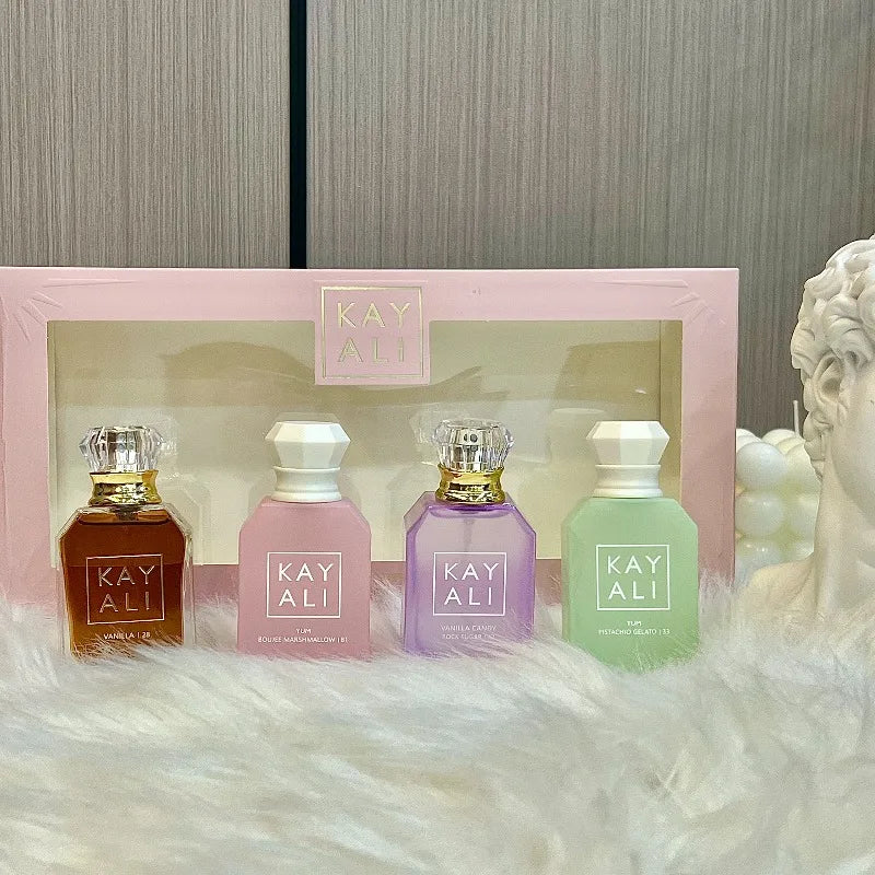 KAYALI Arabic Perfume Set 4x30ml Long Lasting Unisex Mini Fragrance Collection Sweet Vanilla Oriental Luxury Portable Travel