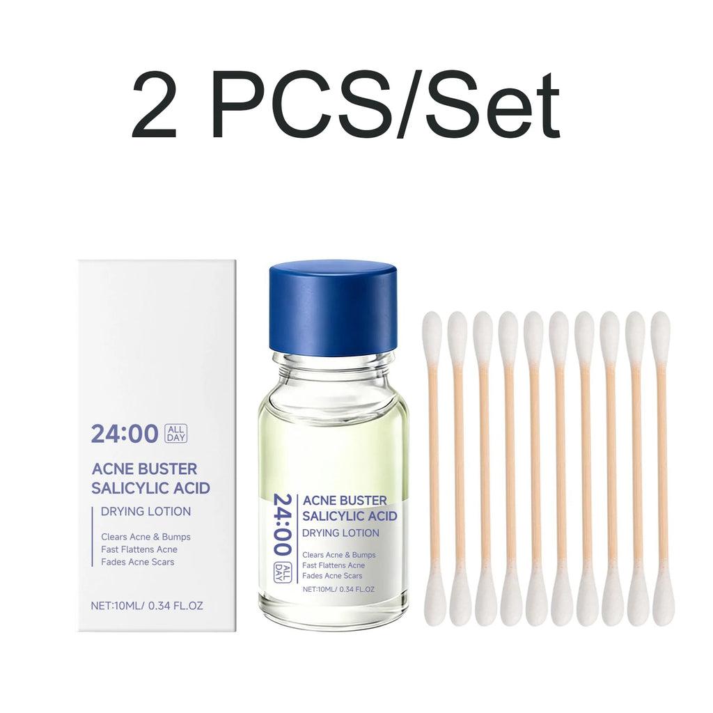 Salicylic Acid Drying Lotion Acne Improve With Cotton Swab Reduce Pimples Fade Acne Scars Minimize Pores Skin Renewal Hydrating