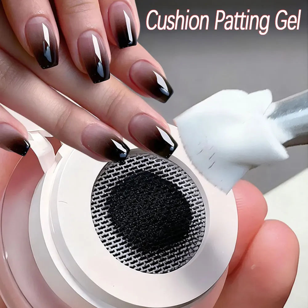 5ml Black Cushion Gradient Painting Gel Black Ombre Patting Gel Polish UV/LED Blush Blooming Aura Manicure Gel Nail Polish R$30@