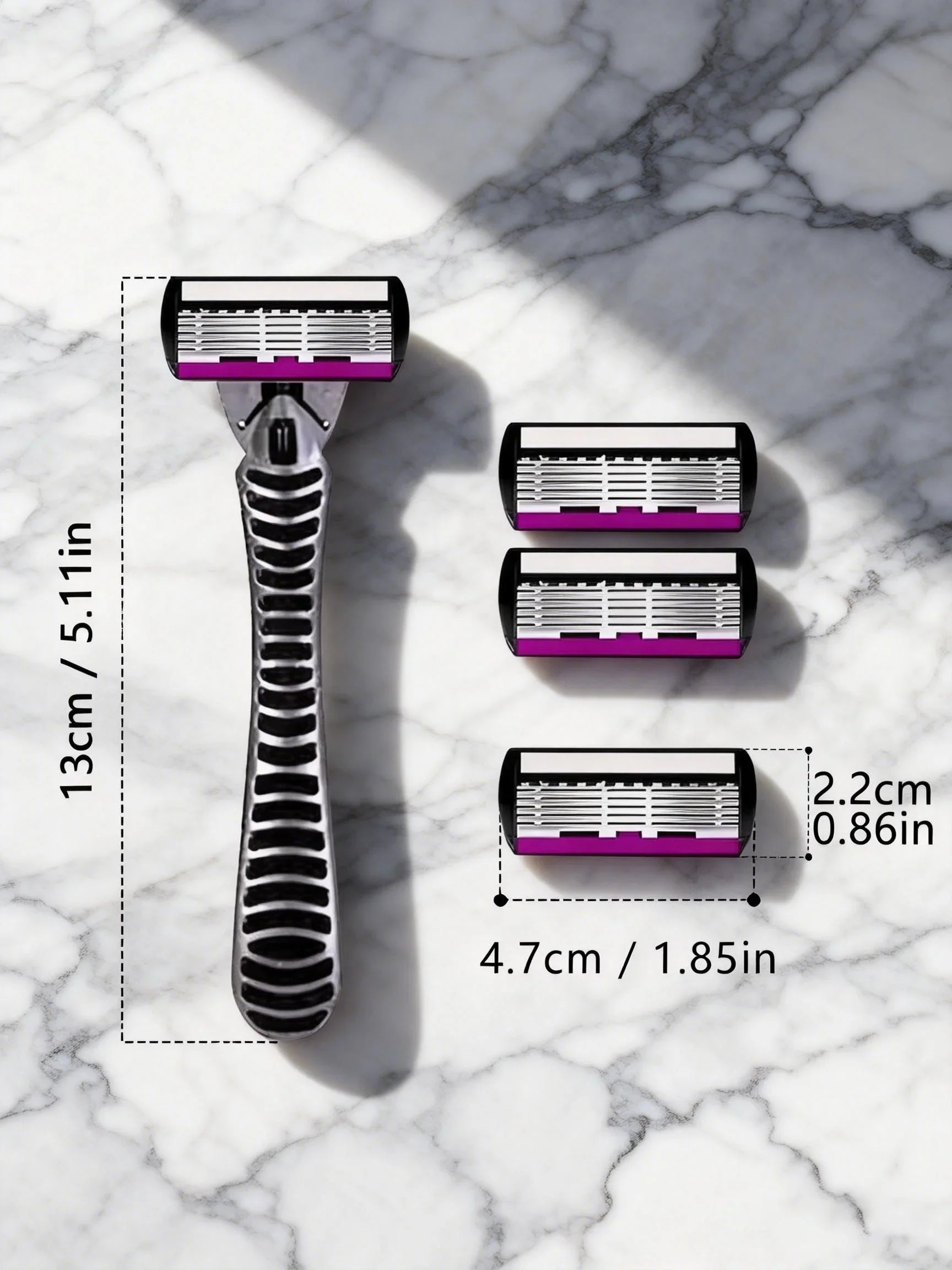 3/6/12 Pcs/ High Quality Man Safety Razor Blade 6 Layer German Stainless Steel Shaving Cartridges Compatible Mach Shaver